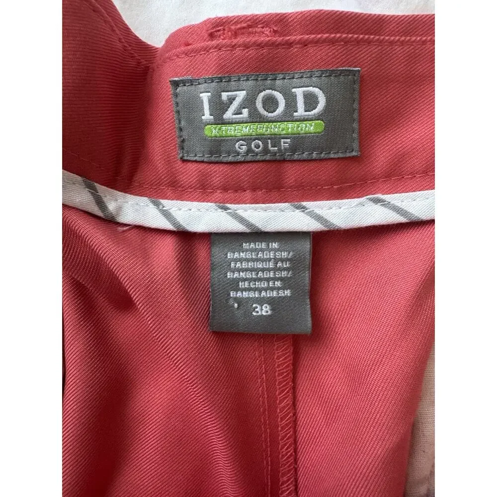 Vintage 90s Mens 38 Pleated Front Salmon Prep Old Money Golf Short Izod Pink